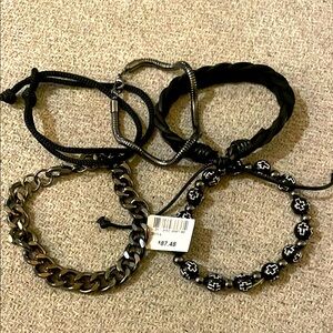 Men’s Stainless Steel Bracelet Set